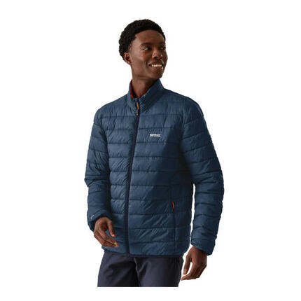 Veste Matelassée MARIZION Homme (Denim Sombre / Orange Sombre)