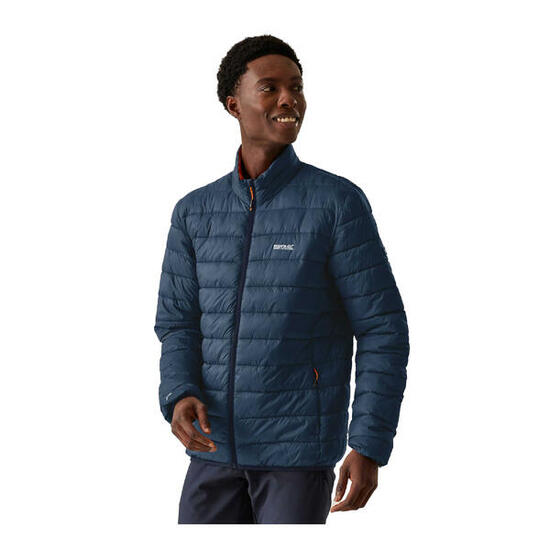 Veste Matelassée MARIZION Homme (Denim Sombre / Orange Sombre)