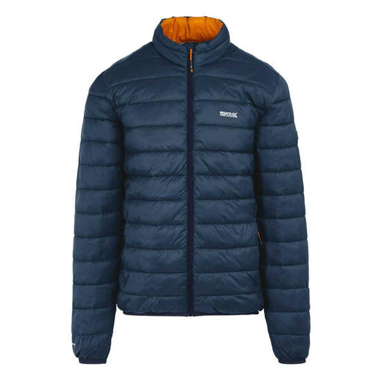 Veste Matelassée MARIZION Homme (Denim Sombre / Orange Sombre)
