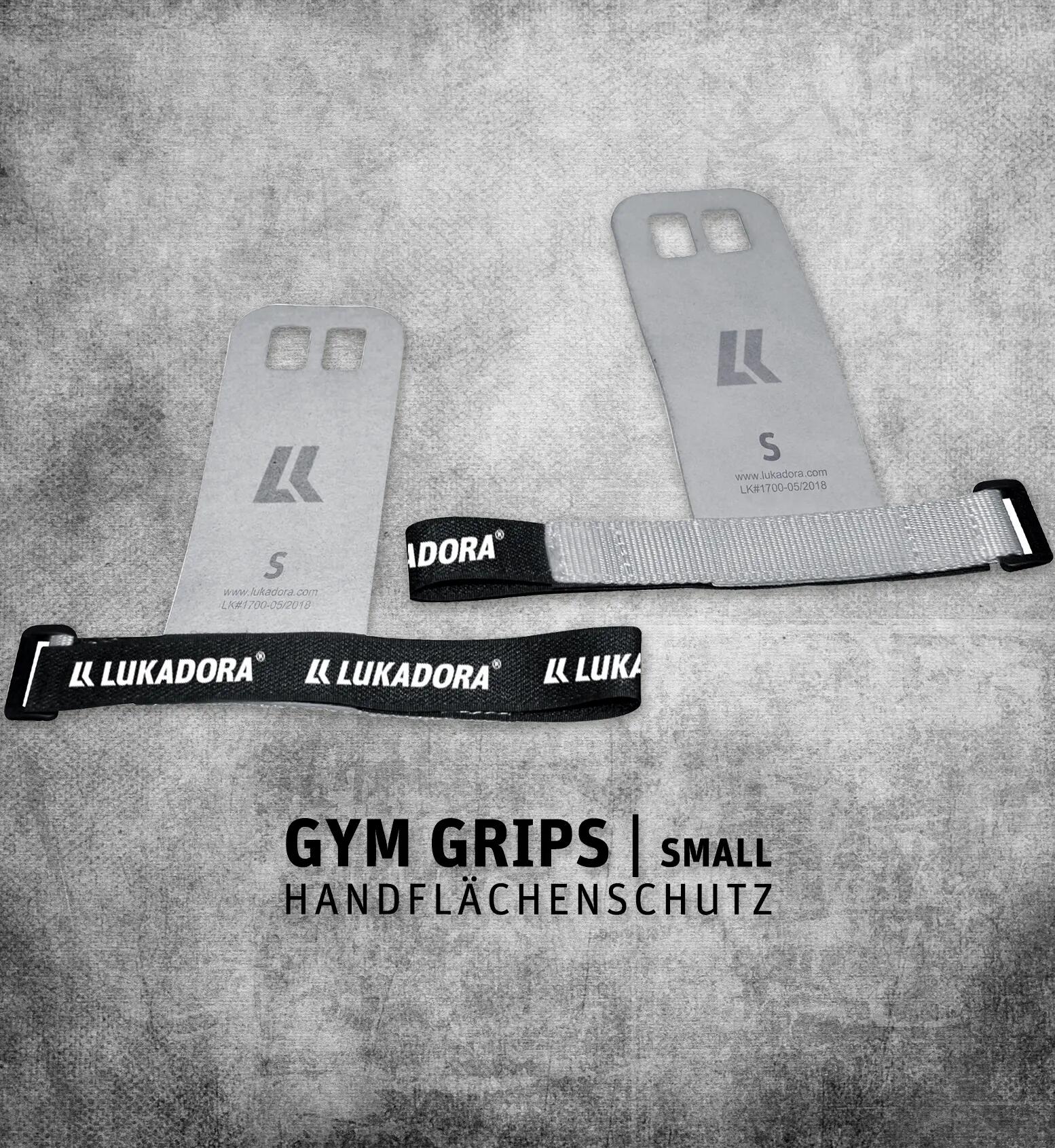 Protectie pentru palme (GYM GRIPS), masura S, gri, Lukadora 2/2