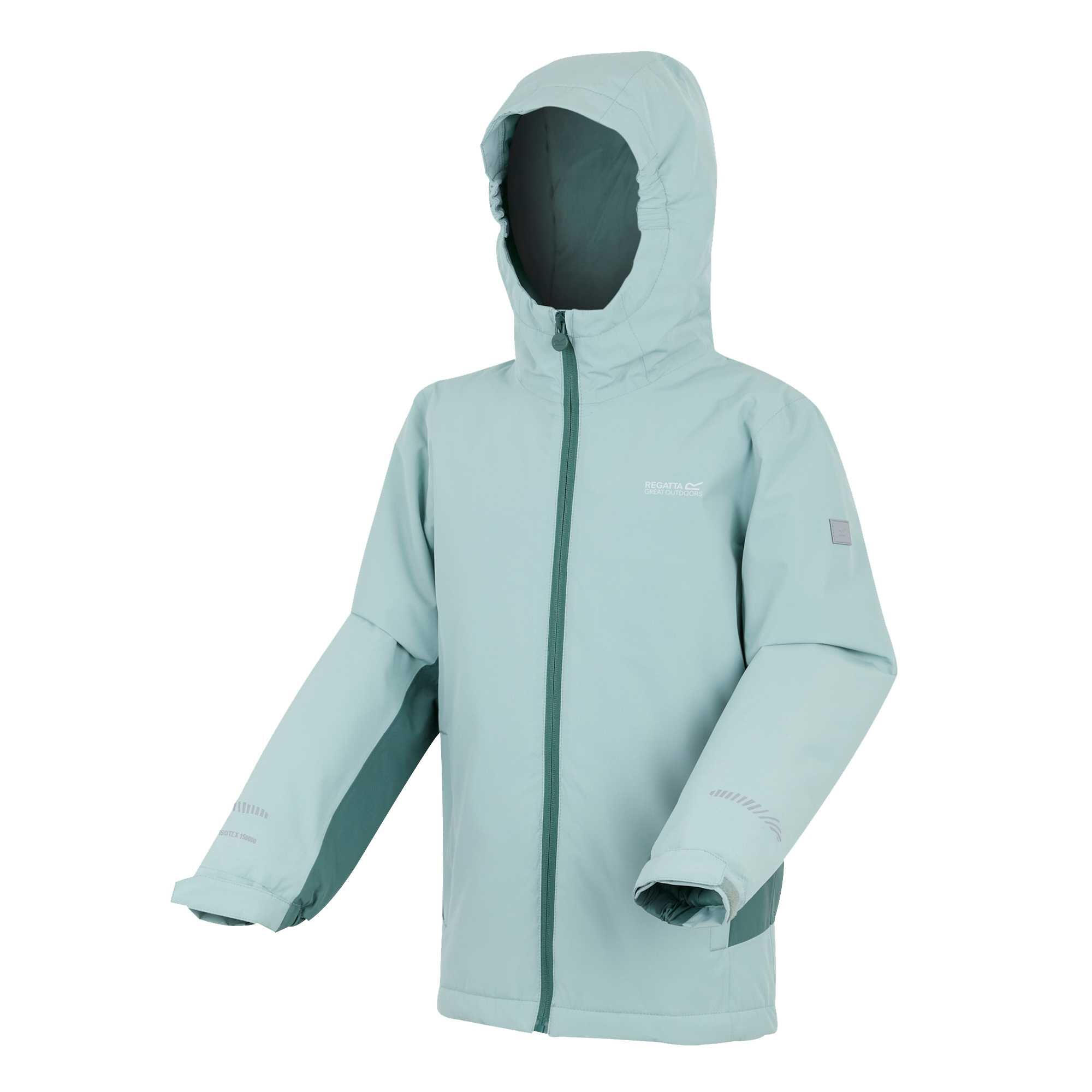 Veste Imperméable Isolante HURDLE Enfant (Vert De Gris / Vert Sombre) 3/5