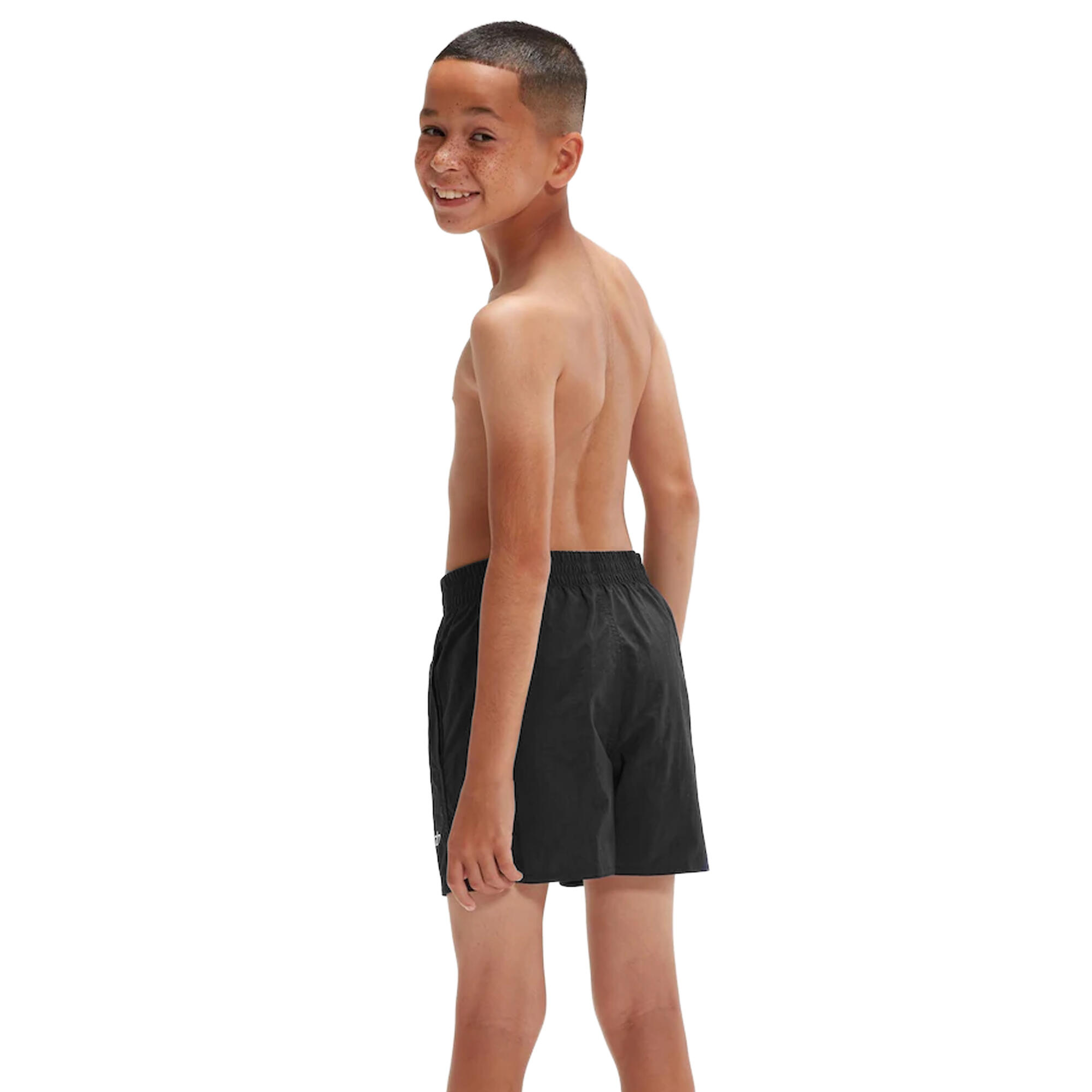 "Essential" Badeshorts für Kinder Schwarz 3/4