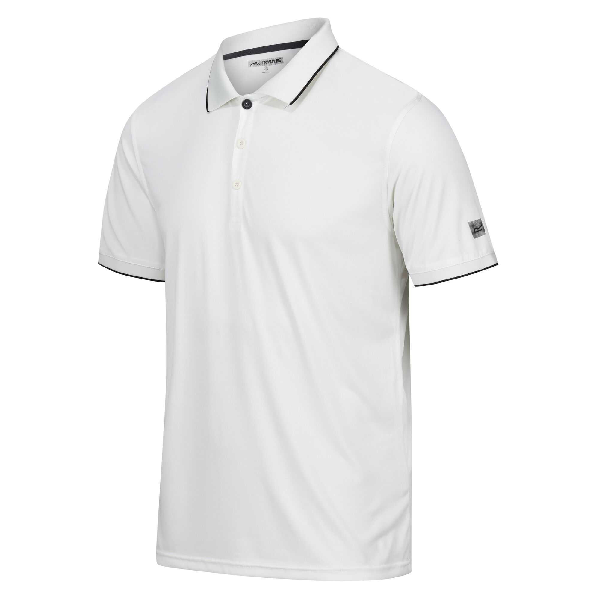 Maglietta Polo Maglia Uomo Regatta Remex II Marshmallow Solido 3/5