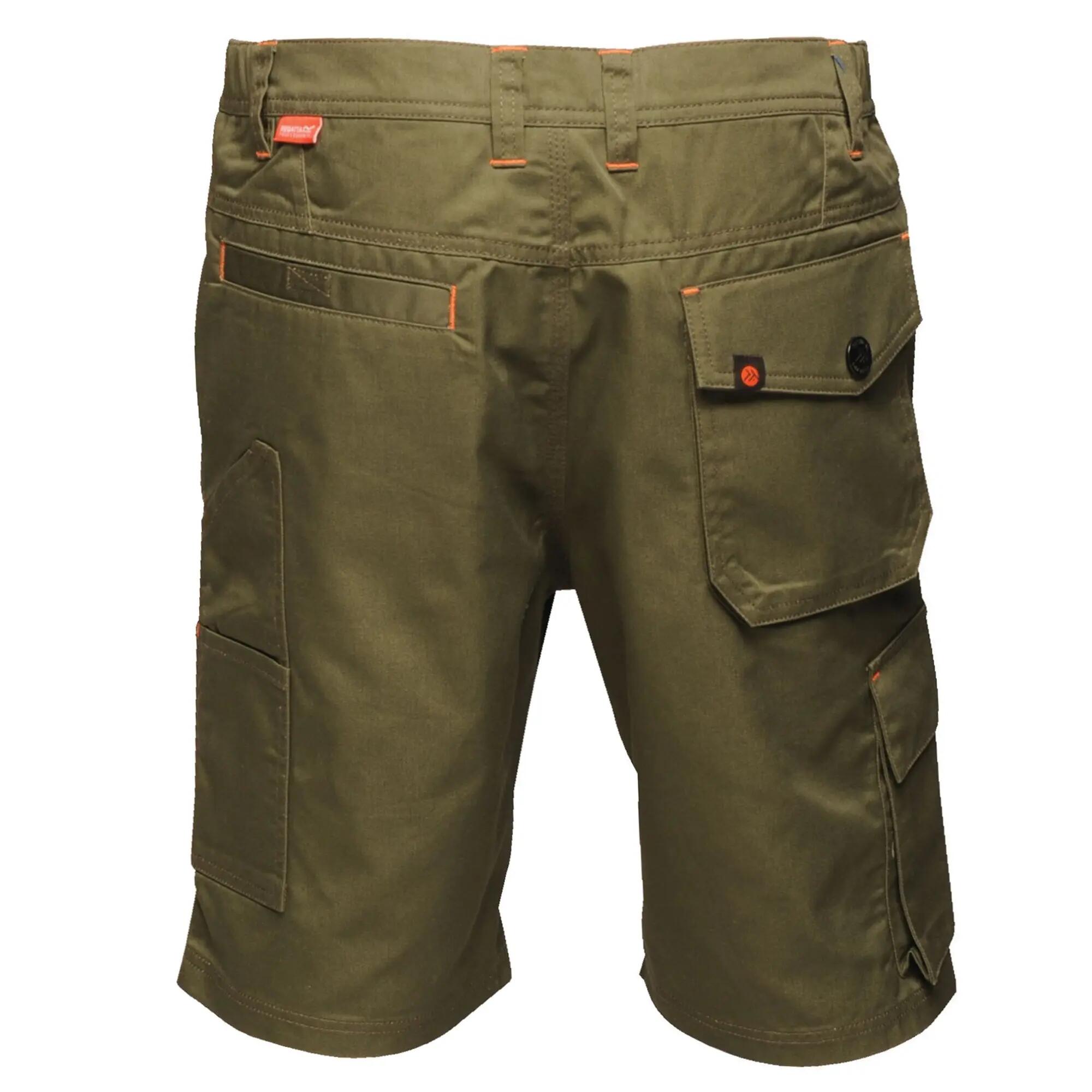 Mens Heroic Cargo Shorts (Dark Khaki) 2/4