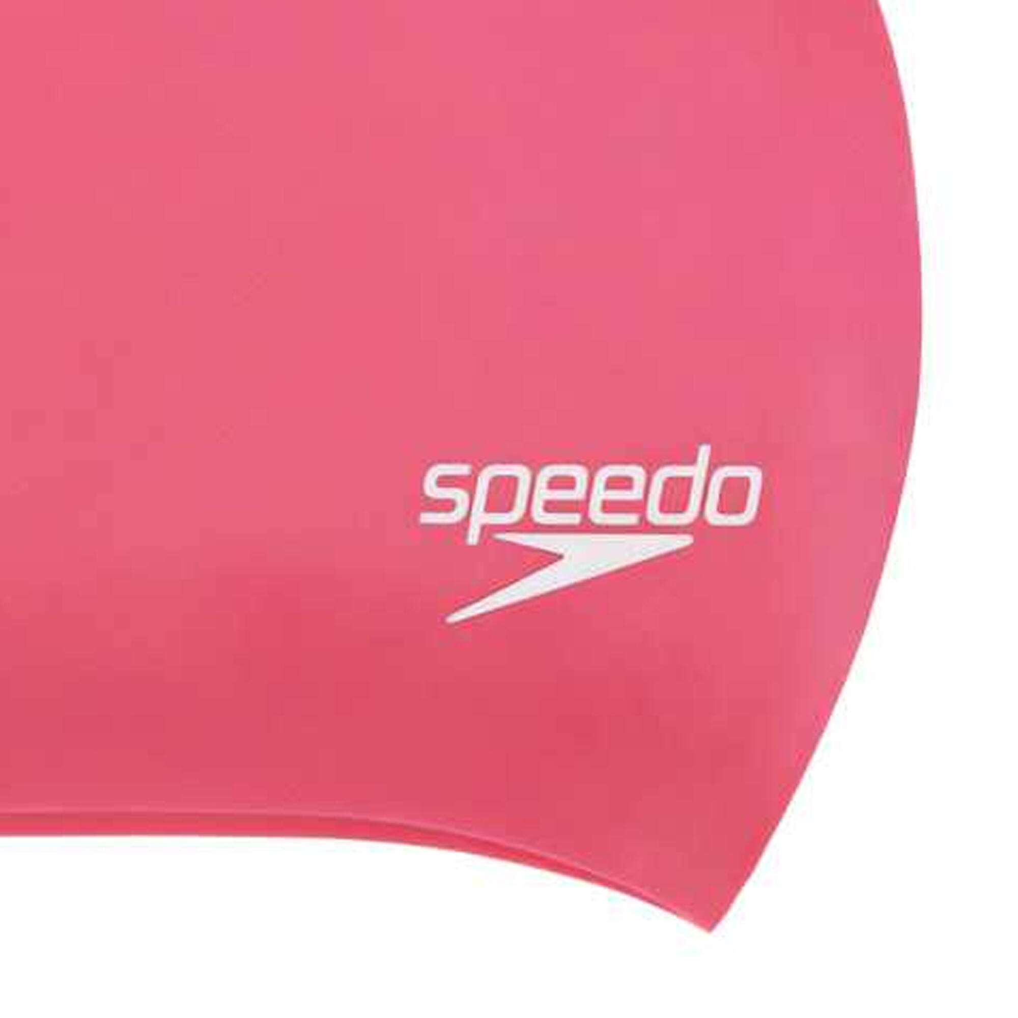 Unisex Adult Long Hair Swimming Cap (Pink) 3/4