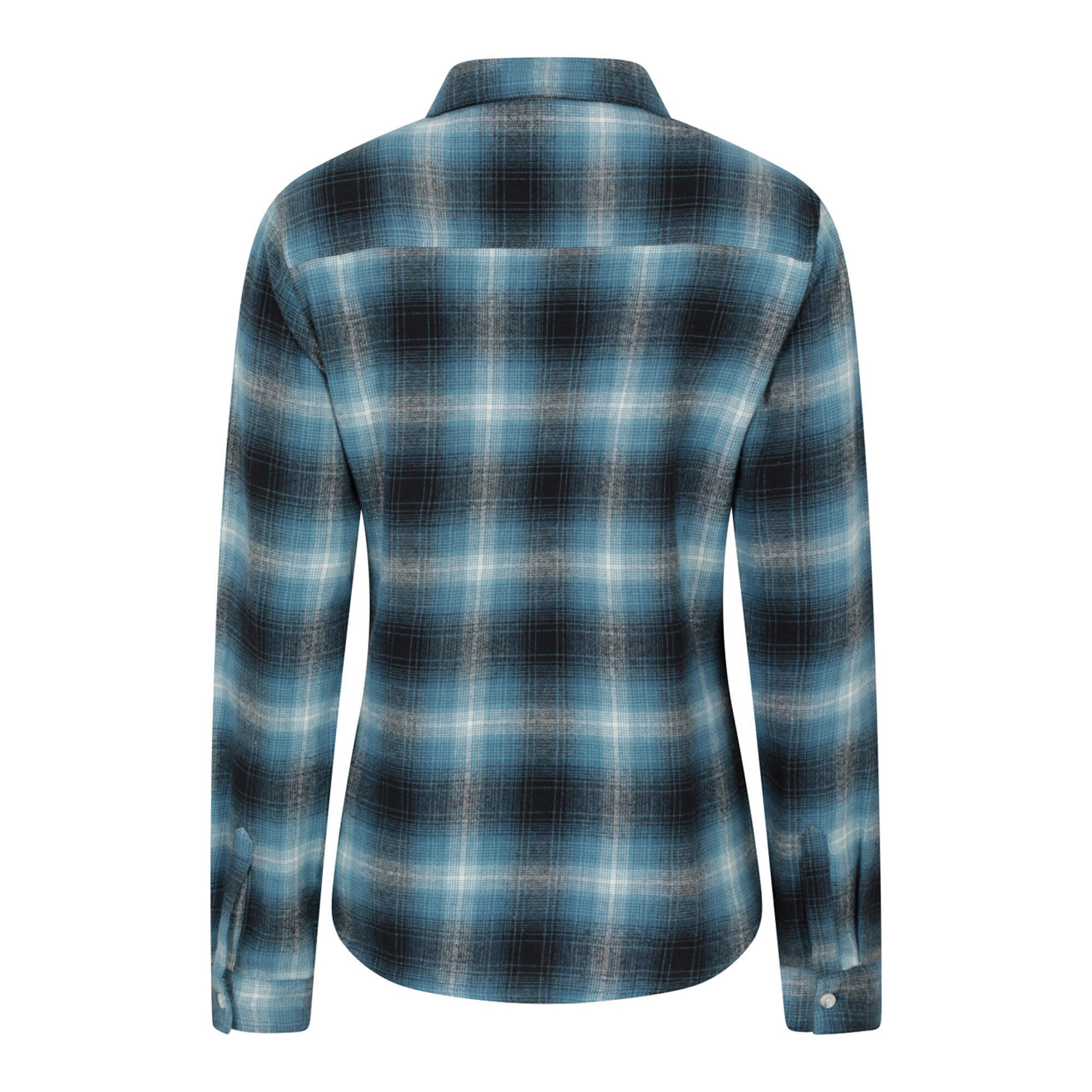 Womens/Ladies Willow Flannel Shirt (Dark Blue) 2/4