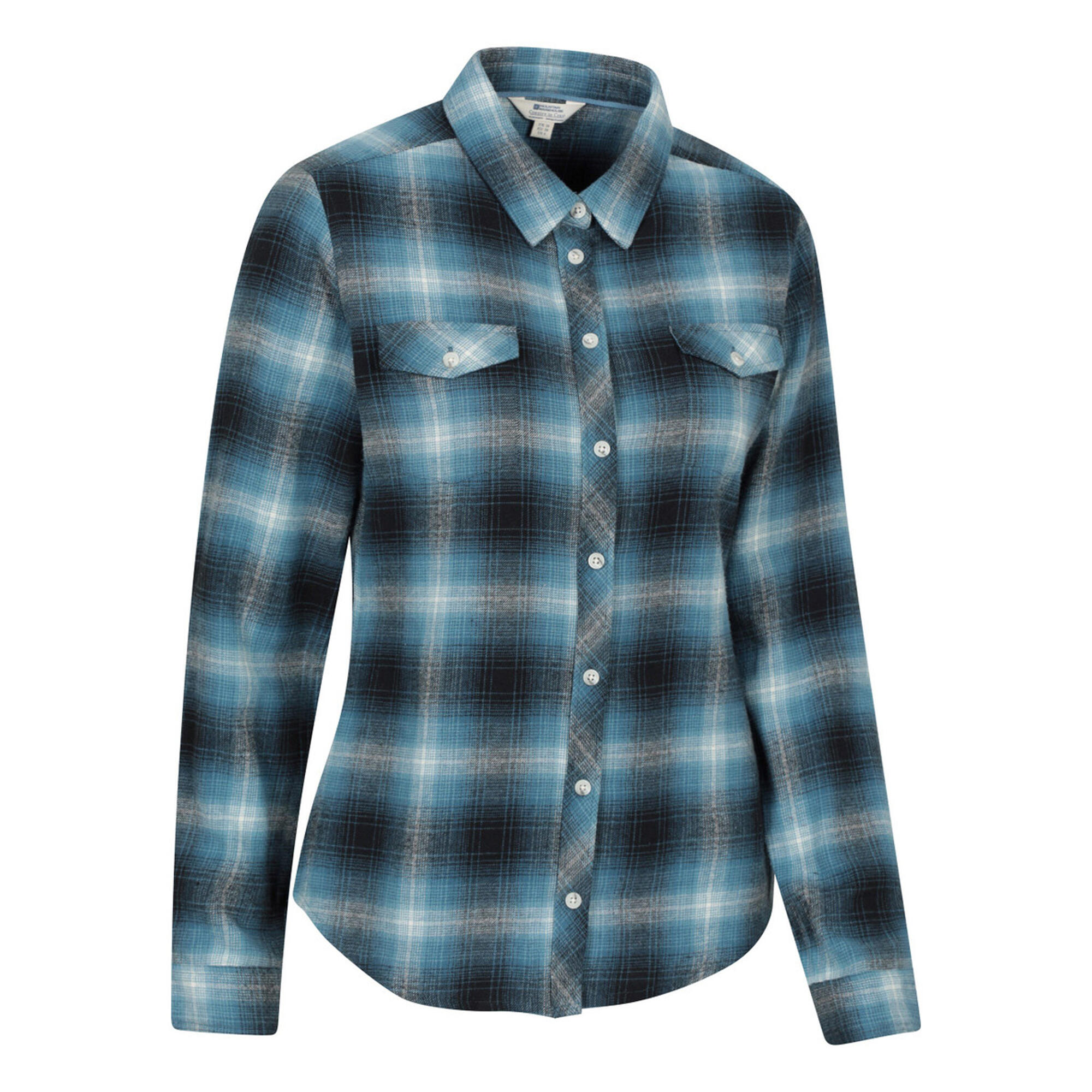 Womens/Ladies Willow Flannel Shirt (Dark Blue) 4/4