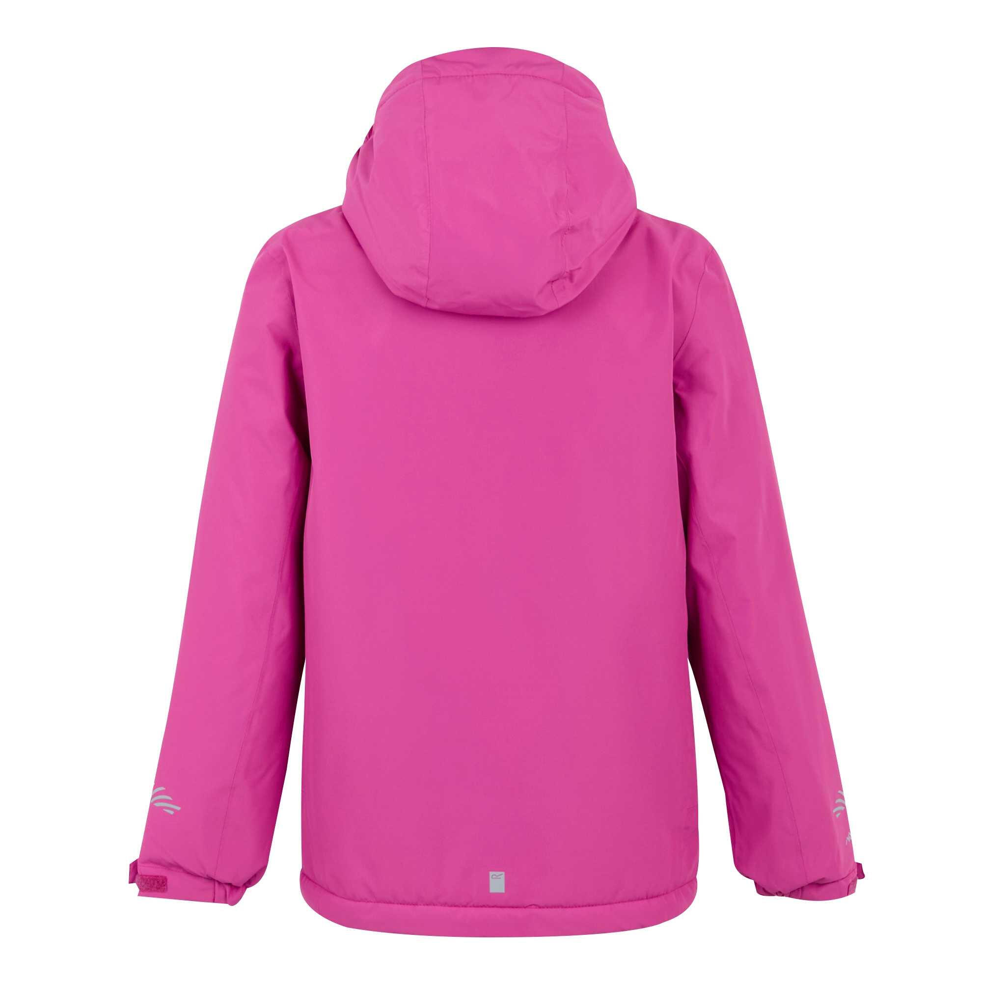 Hurdle geïsoleerde waterdichte jas voor kinderen (Frambozenroos) 2/5