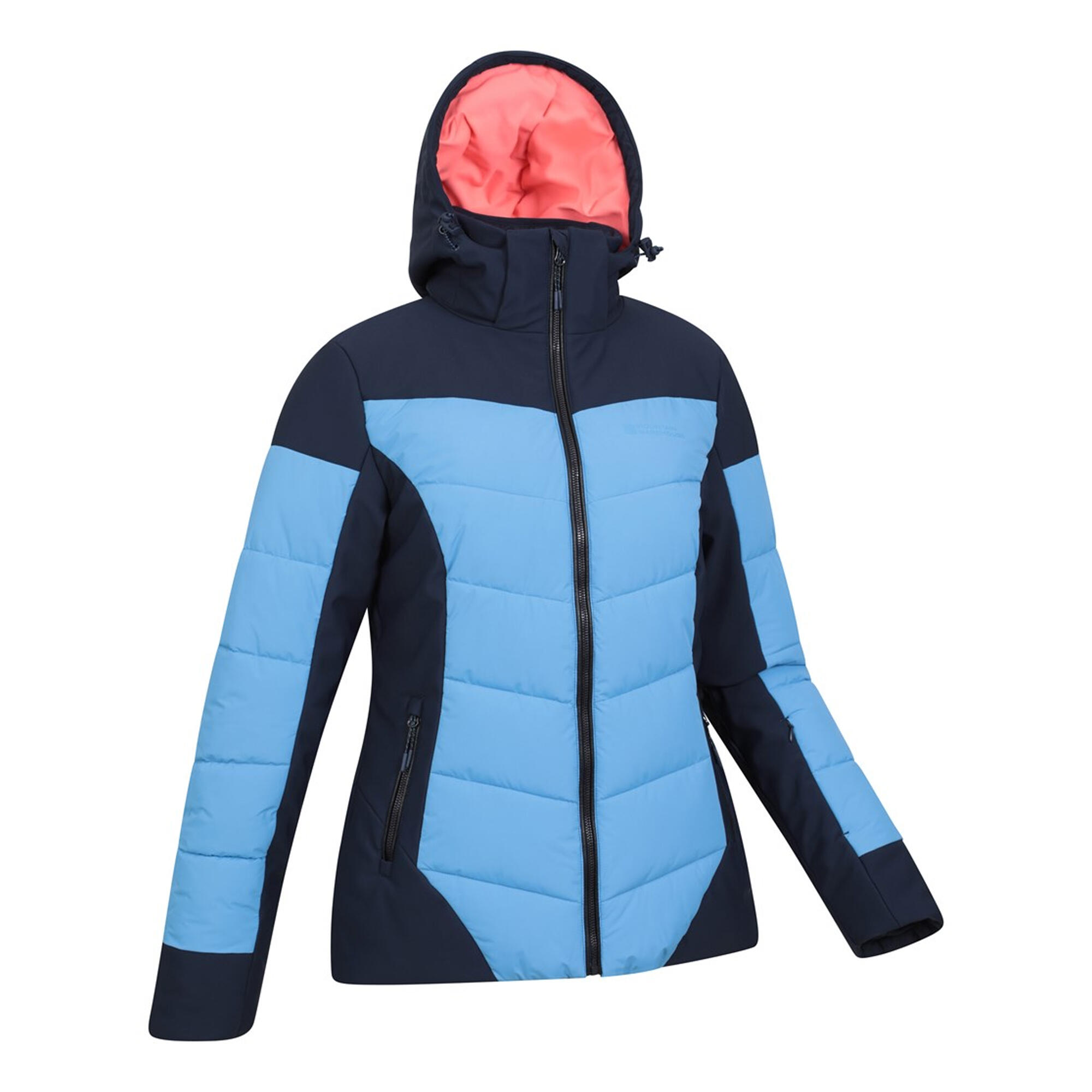 "Resort" Skijacke Wattiert für Damen Marineblau 3/4