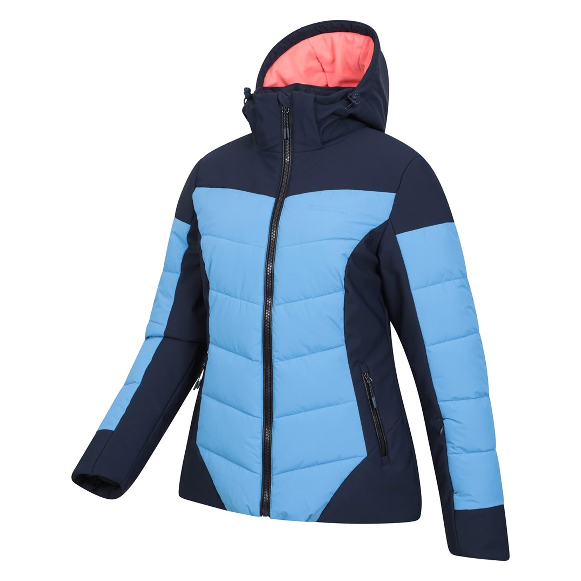 "Resort" Skijacke Wattiert für Damen Marineblau 4/4