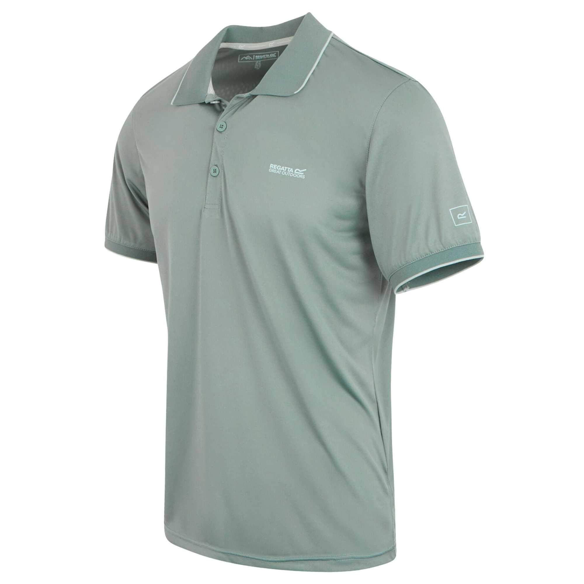 Poloshirt Remex II kurzärmlig Herren Gletscher unifarben 3/4