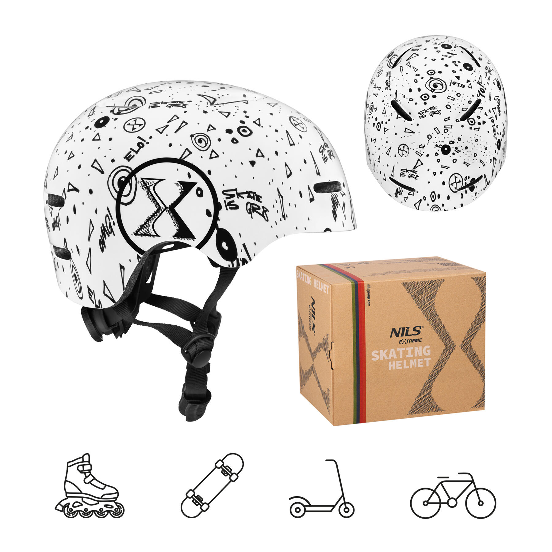 Casque pour rollers, skateboard, trottinette MT311 Nils Extreme 2/7