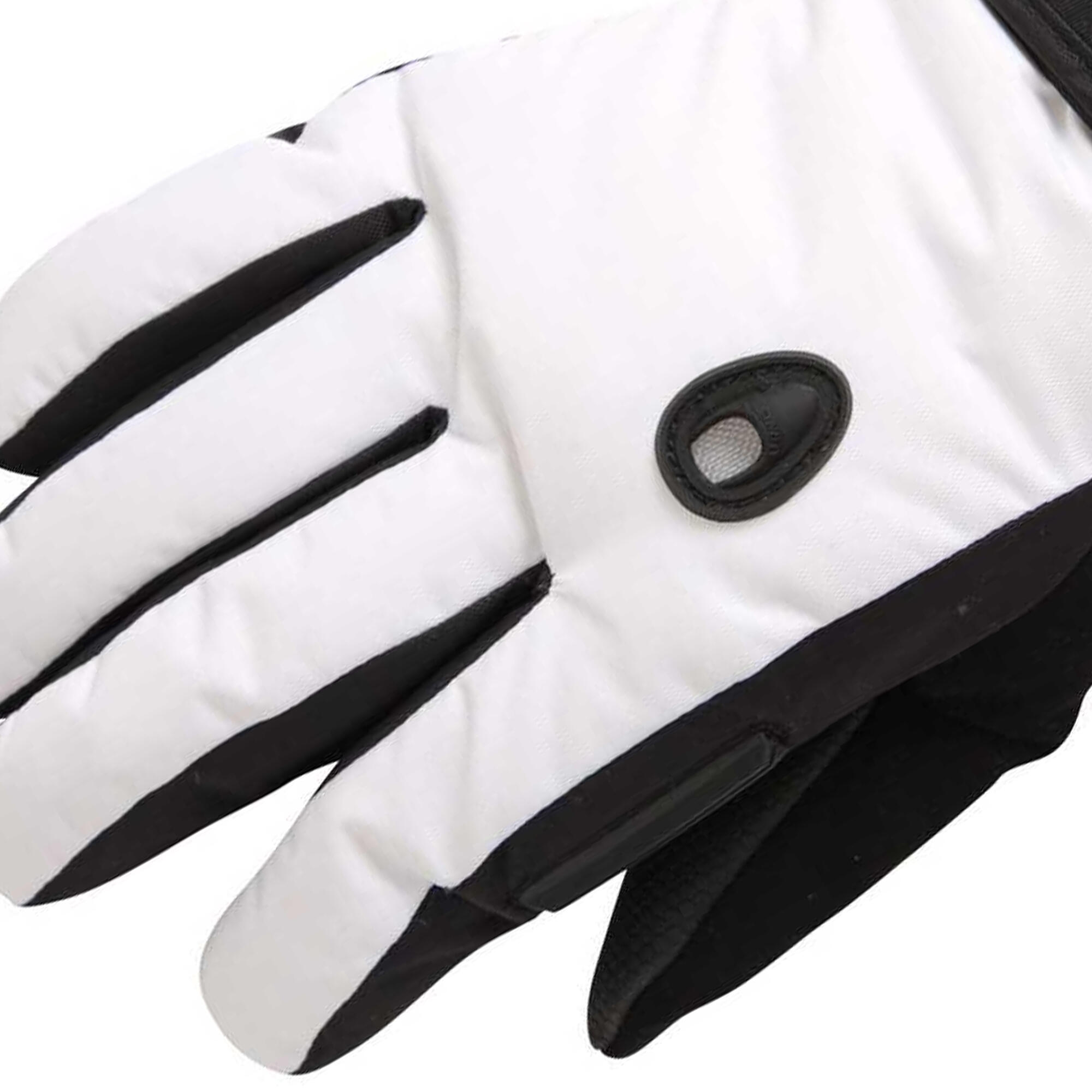 Womens/Ladies Extreme Waterproof Ski Gloves (White) 4/4