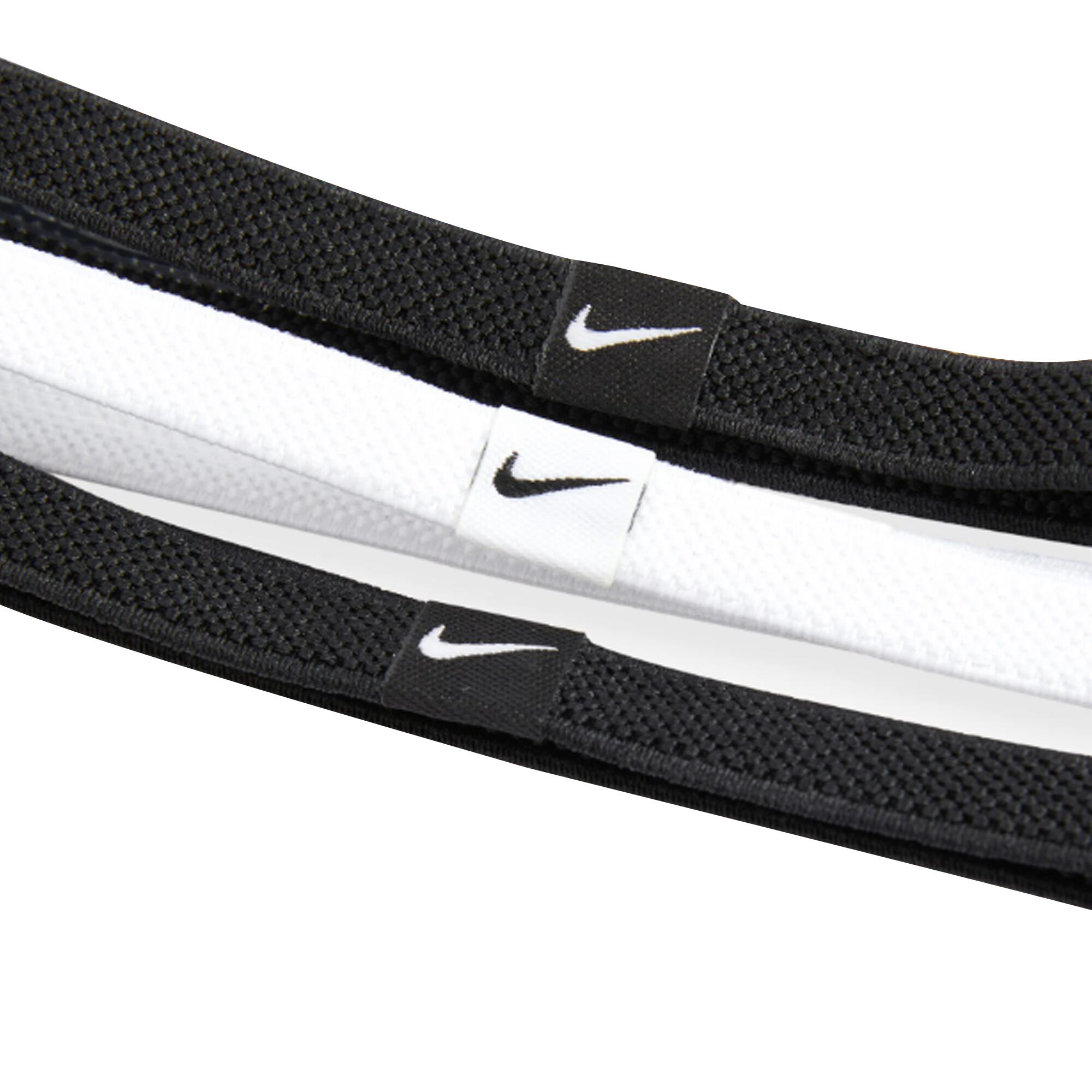 2.0 Elastische Hoofdband (Set van 3) (Zwart/Wit) 3/4