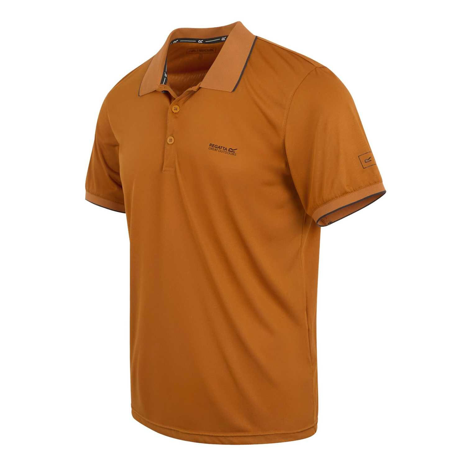 Polo REMEX Homme (Orange Sombre Uni) 3/4