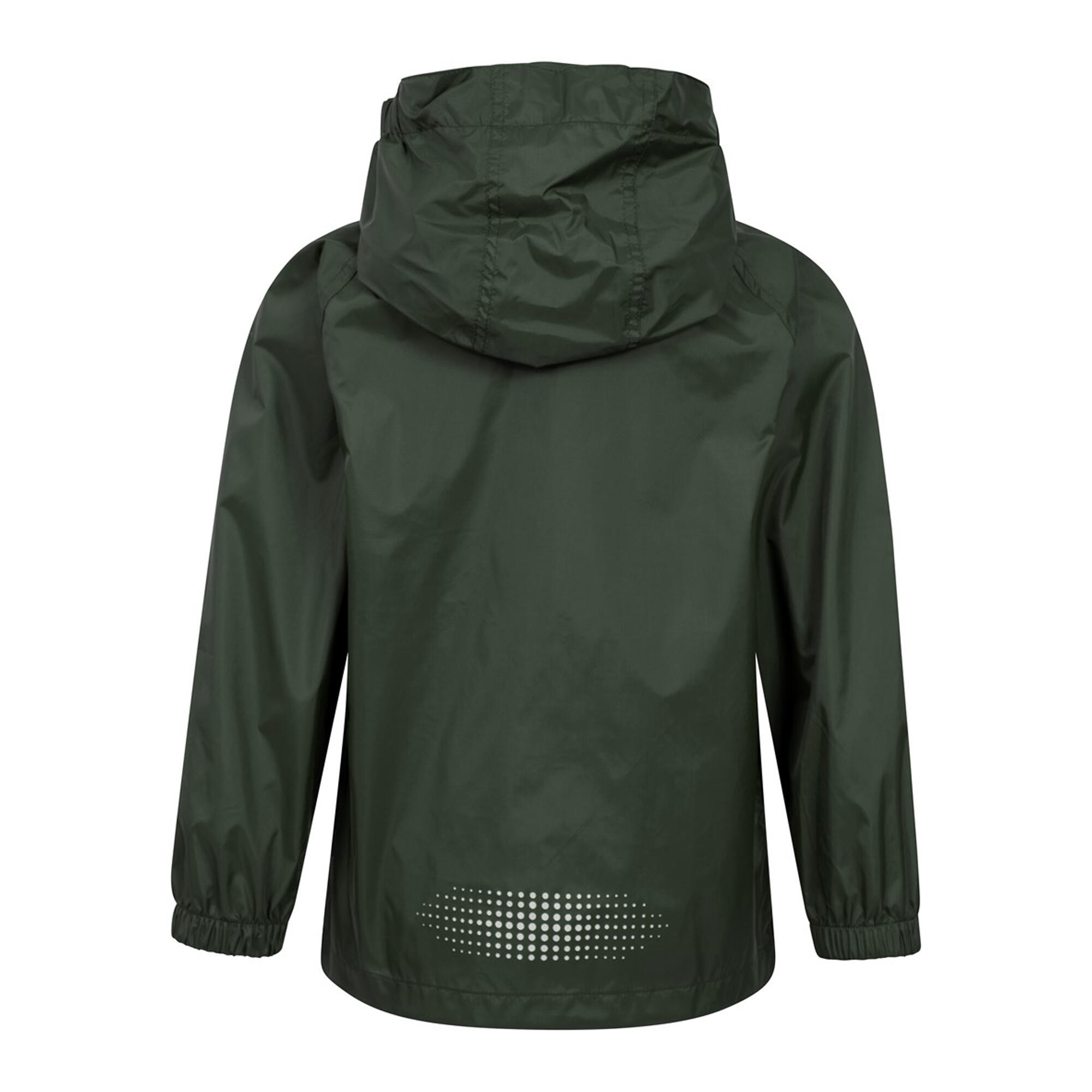 Childrens/Kids Pakka II Waterproof Jacket (Khaki Green) 2/4