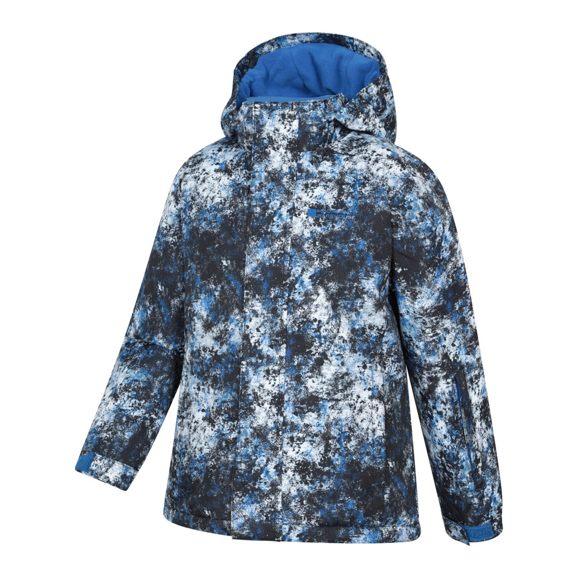Childrens/Kids Mogal Geometric Ski Jacket (White) 3/4