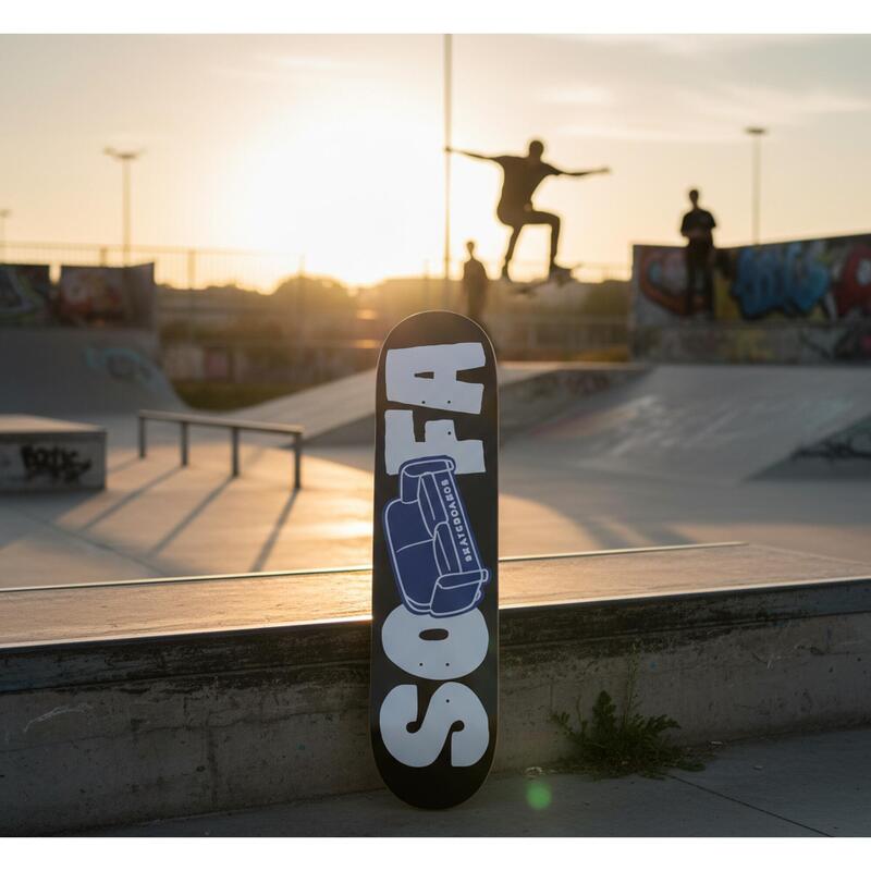 Deck Logo 8.375 - Albastru - Sofa Skateboards