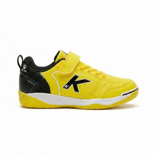 Kelme Zapatillas De Niño Goleiro Elastic Indoor Amarillo Y Negro Unisex Kids