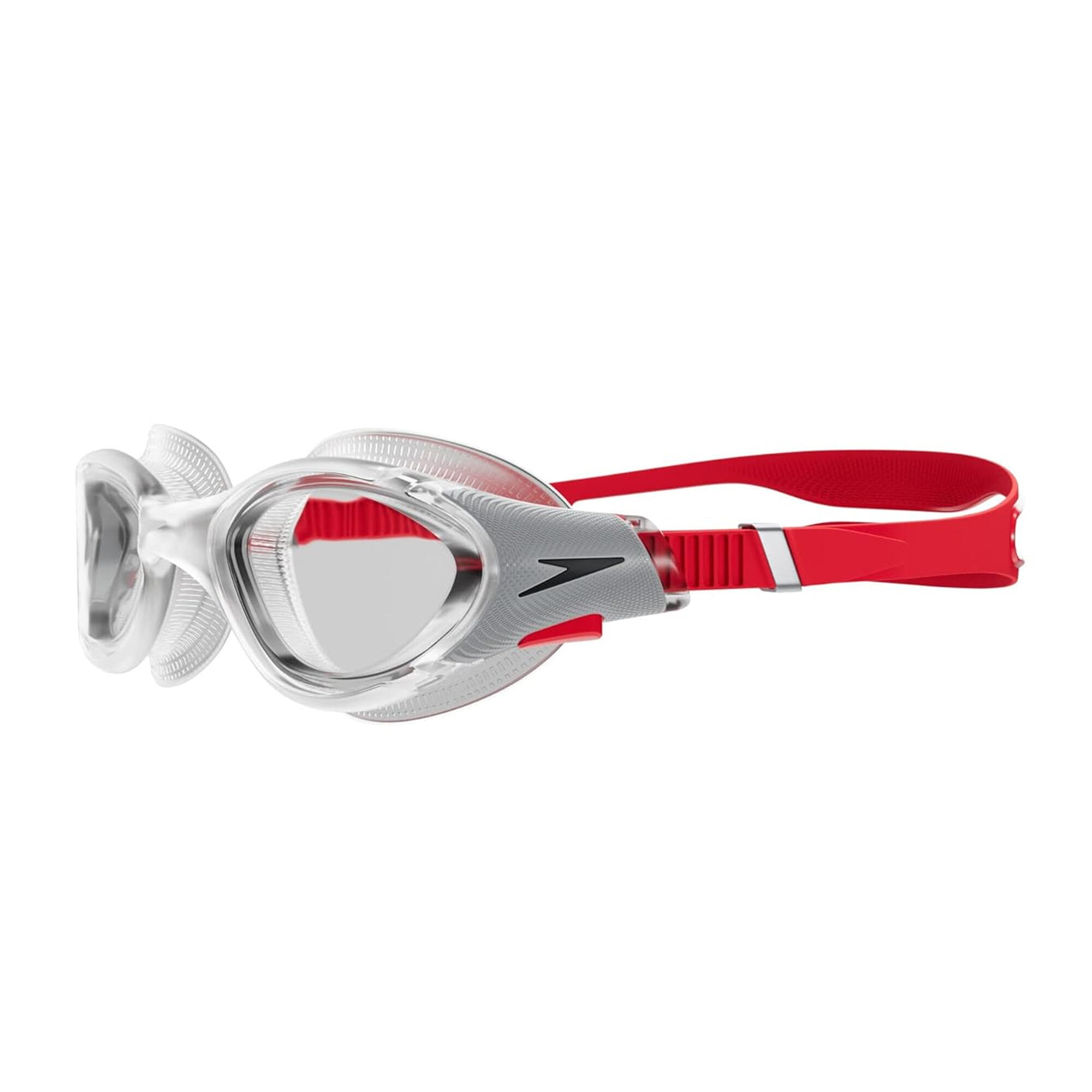 Occhialini Da Nuoto Uomo Speedo Rosso Argento Trasparente 4/4