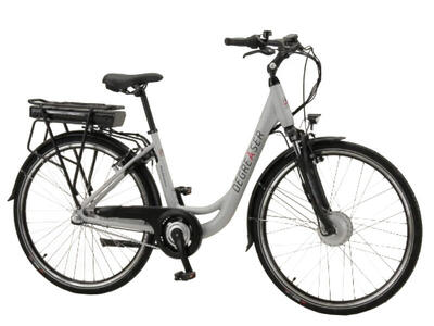 Degreaser plus dames ebike 45 cm 10.4 ah nexus 3 zilver