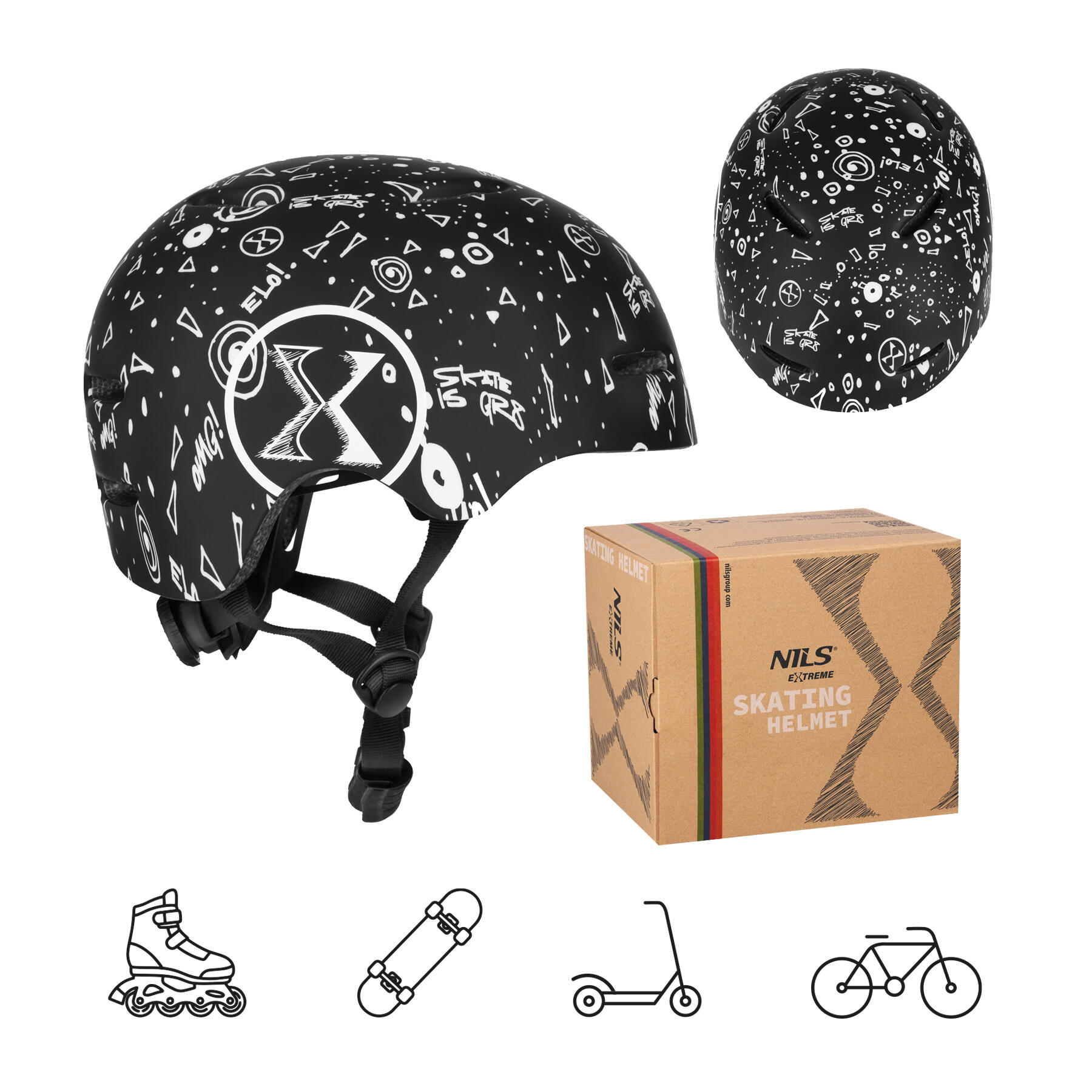 Casque pour rollers, skateboard, trottinette MT311 Nils Extreme 2/7