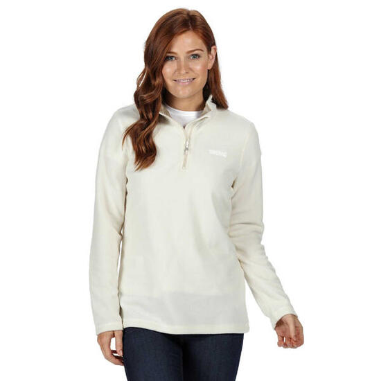 Geweldige Outdoors Dames Sweetheart 1/4 Zip Fleece Sweater (Polar Bear Wit)