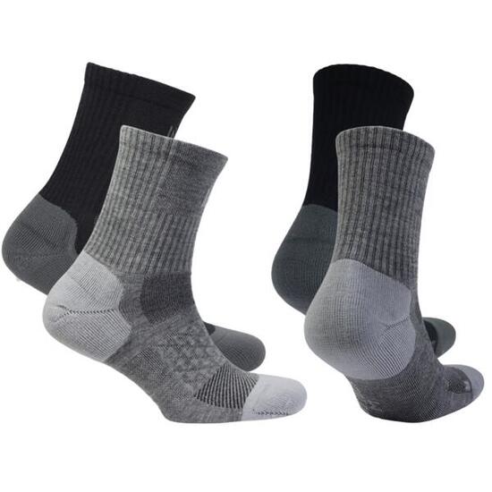 2 Paires Coolmax Chaussettes de Marche - Sans Coutures - Anti-ampoules - Ibex