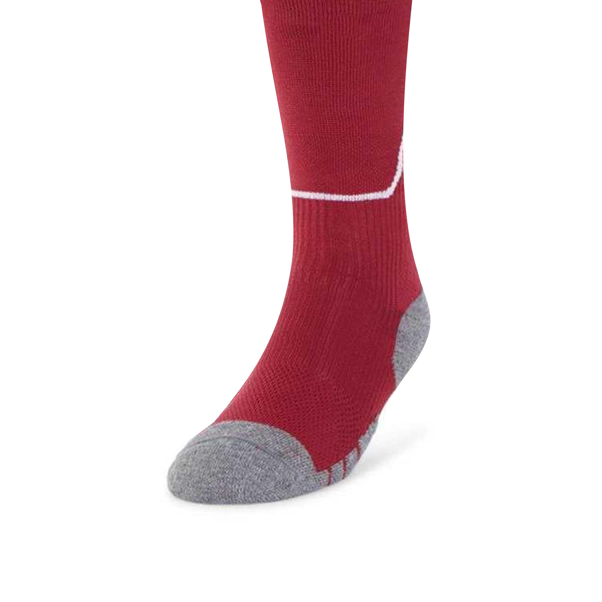 "Diamond" Fußballsocken Herren Weinrot/Weiß 4/4
