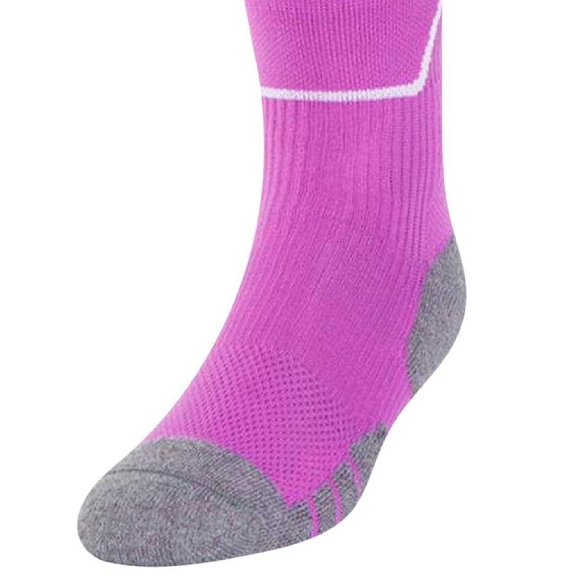 "Diamond" Fußballsocken Herren Purpur Kaktus/Weiß 4/4