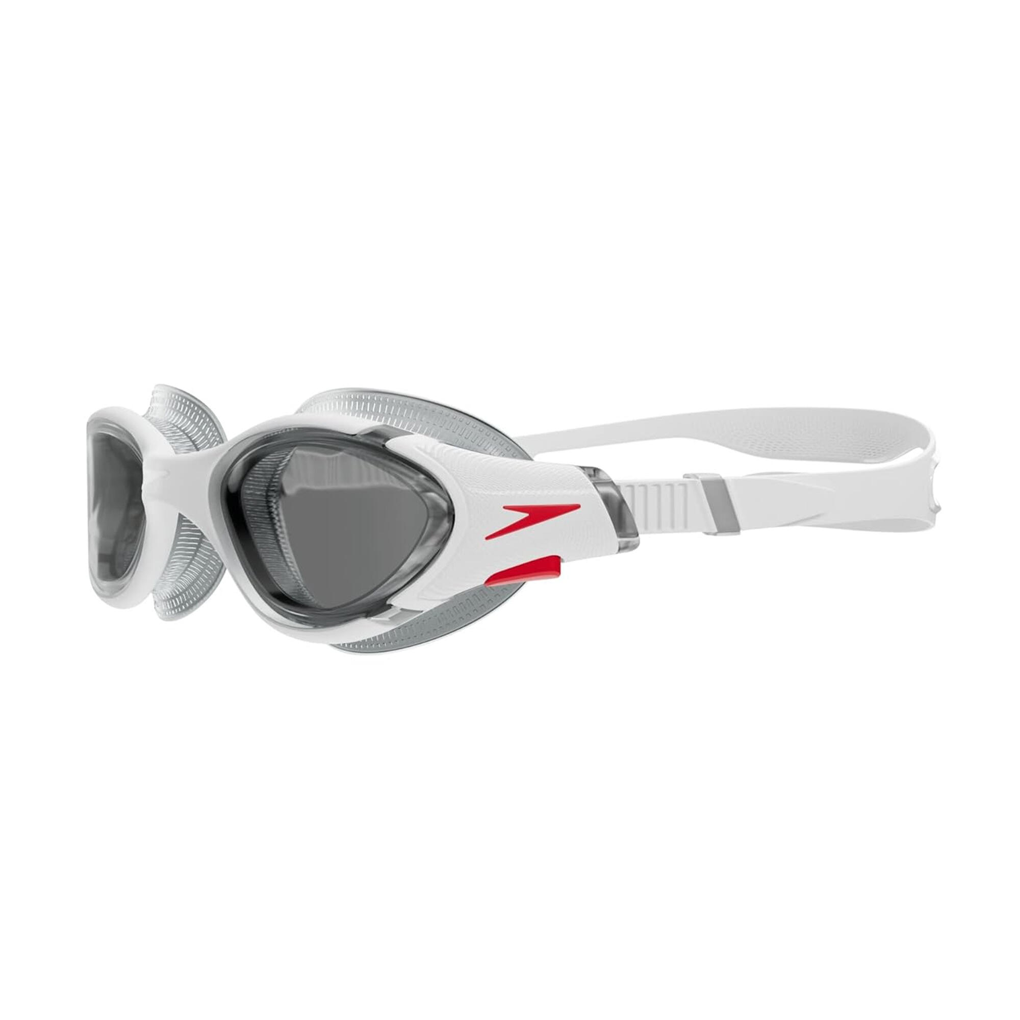 Occhialini Da Nuoto Uomo Speedo Bianco Rosso Fumo 4/4