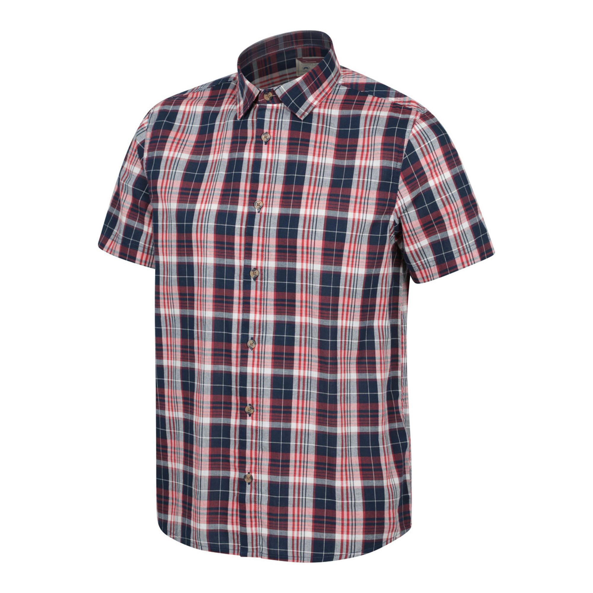 Camicia Uomo Mountain Warehouse Weekender Rosso Scuro 3/4