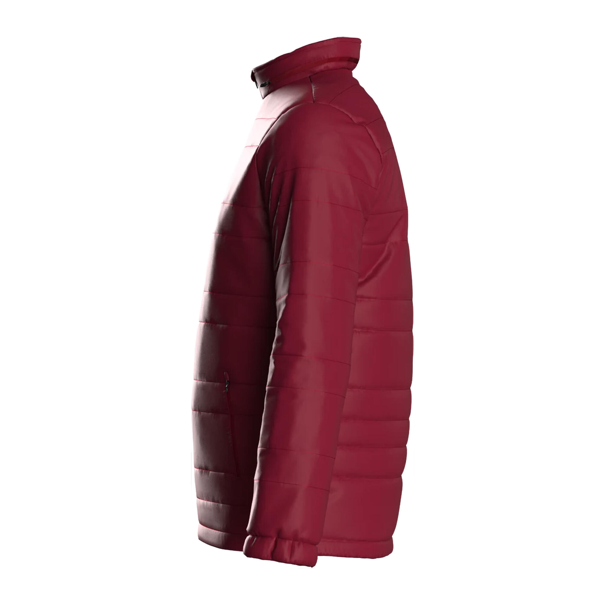 Mens Club Essential Bench Jacket (Claret) 3/4