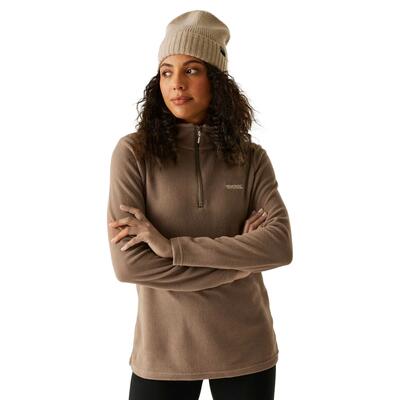Geweldige outdoors dames sweetheart 1/4 zip fleece sweater (ijsgroen)