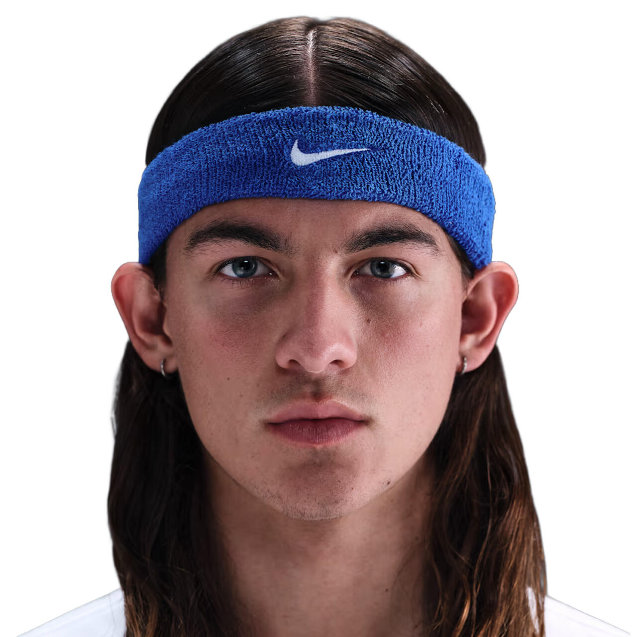 Bandeau Style Swoosh CLASSIC (Bleu Roi / Blanc) 4/4