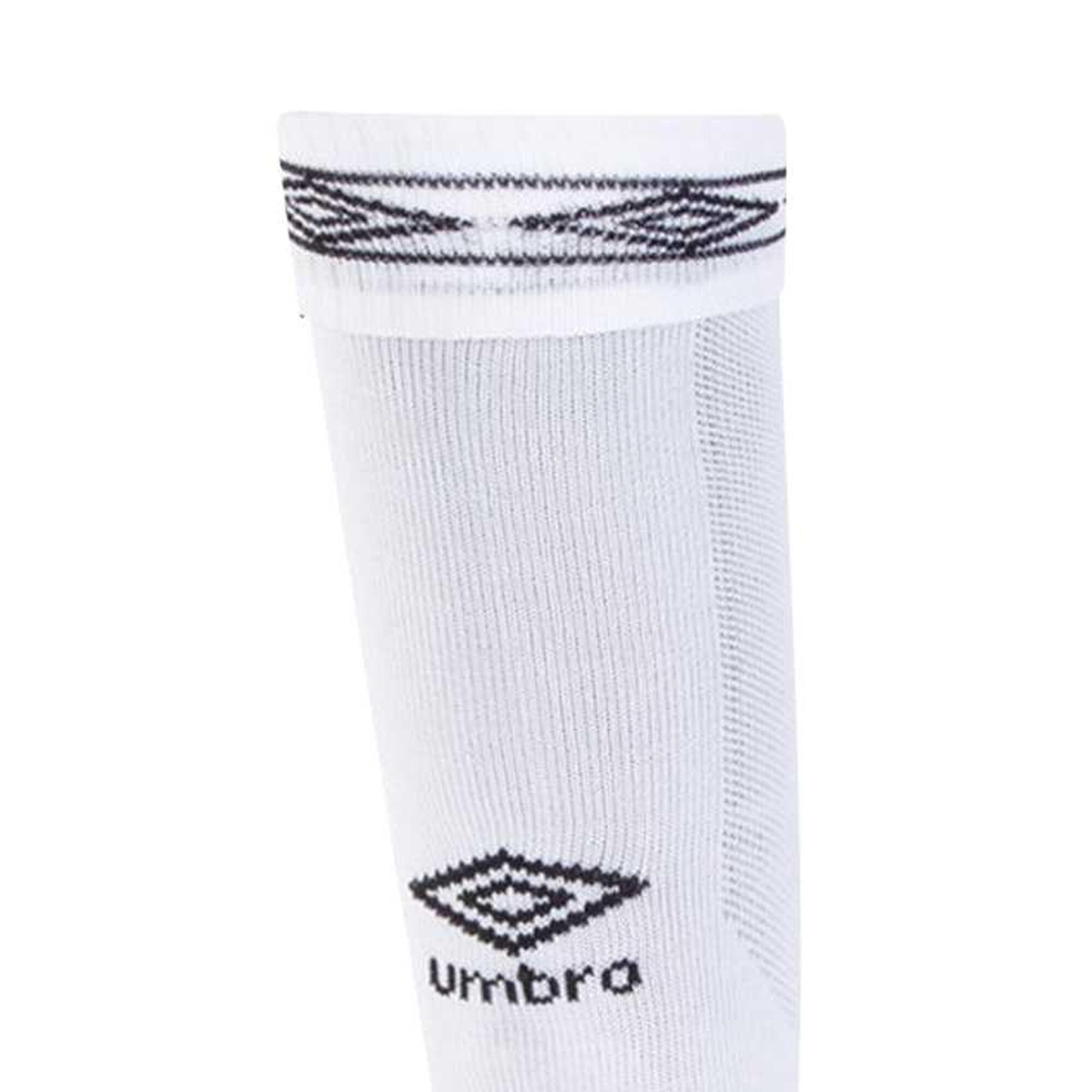 Calzini Da Calcio Bambini Umbro Diamond Bianco Nero 4/4