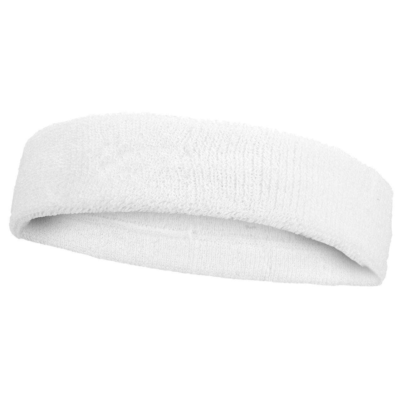 "Classic" Stirnband Damen und Herren Weiß/Schwarz 2/5