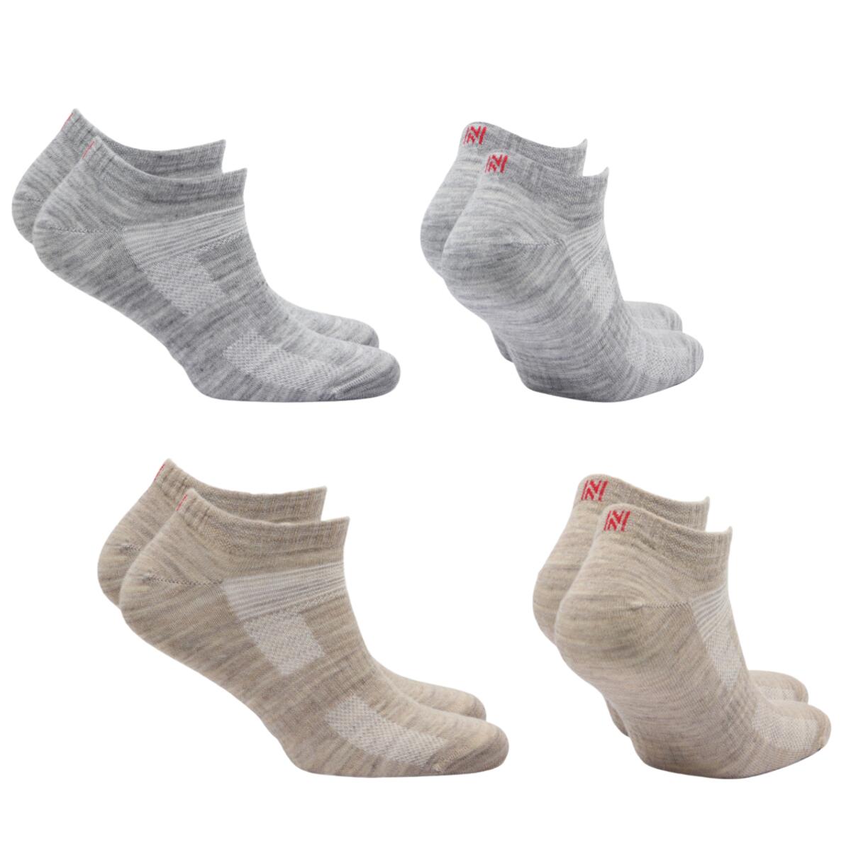 4 paia calze lana merino trekking - Antivesciche - Asciugatura rapida -SheldonLC 4/4