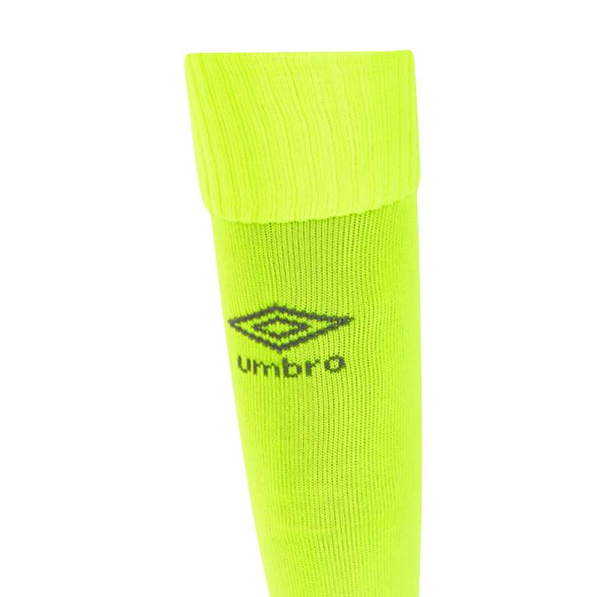 Calzini Bambini Umbro Classico Giallo Di Sicurezza Carbonio 3/4