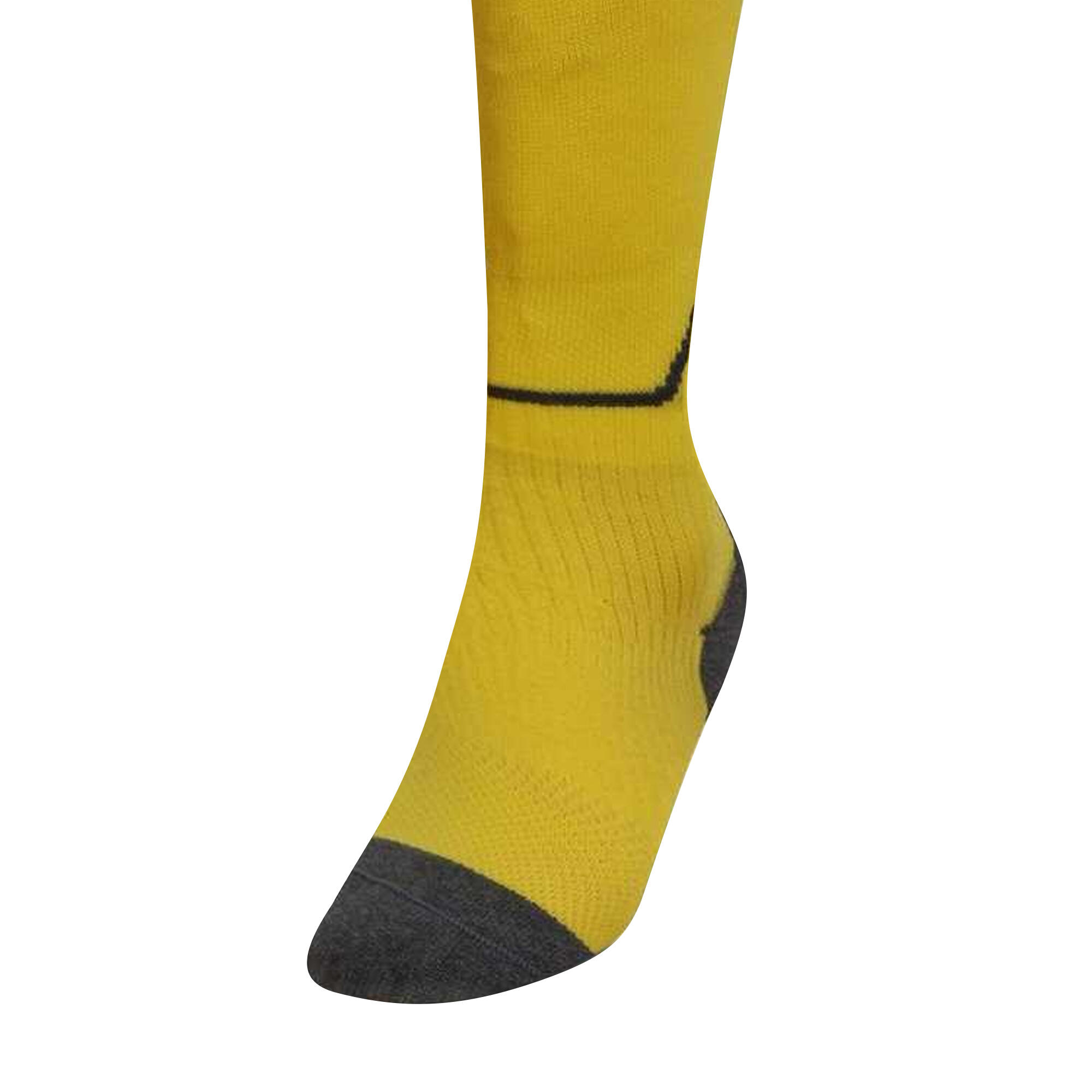 "Diamond" Fußballsocken Herren Kräftiges Gelb/Kohlen-Schwarz 4/4