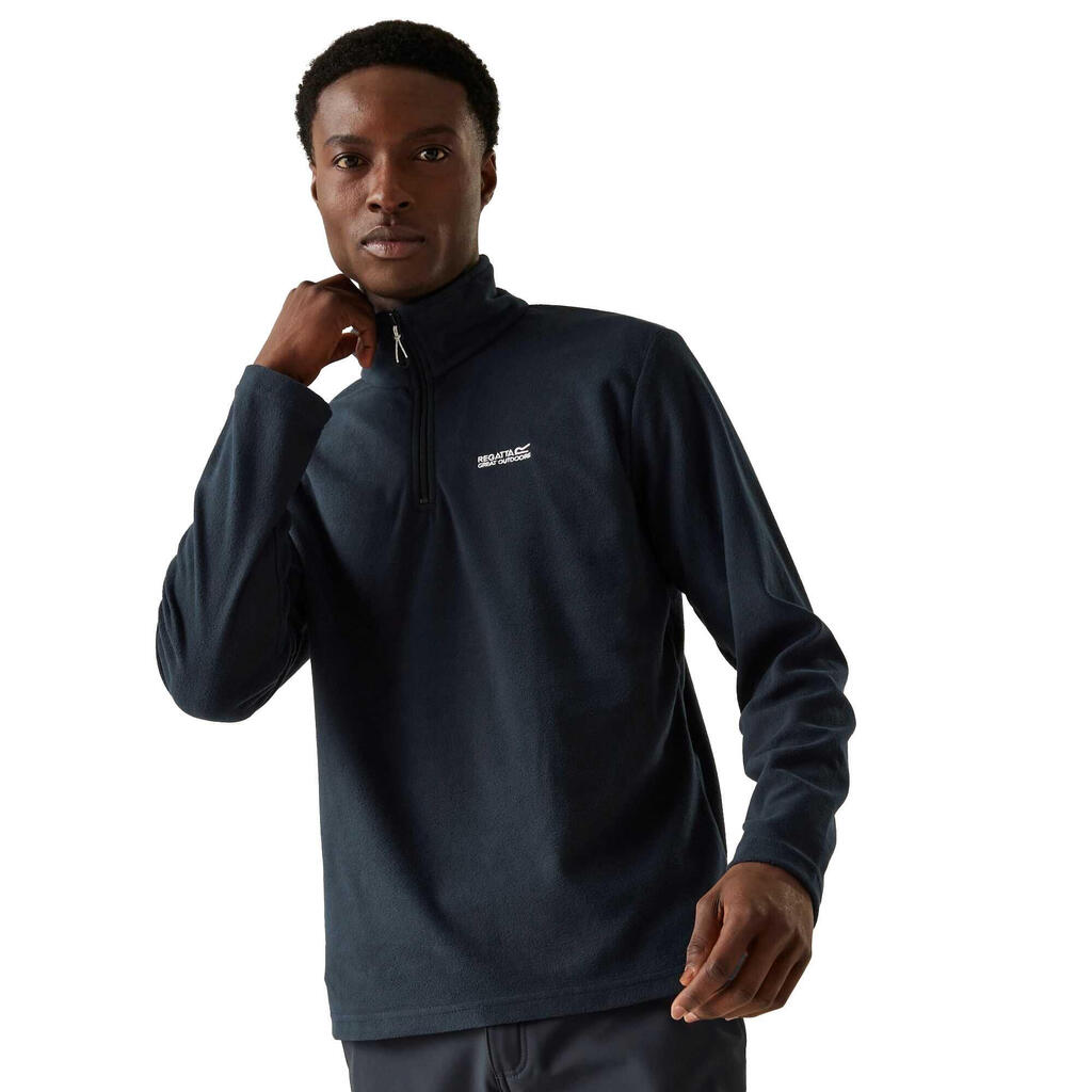Great Outdoors Mens Thompson Half Zip Fleece Top (Navy)
