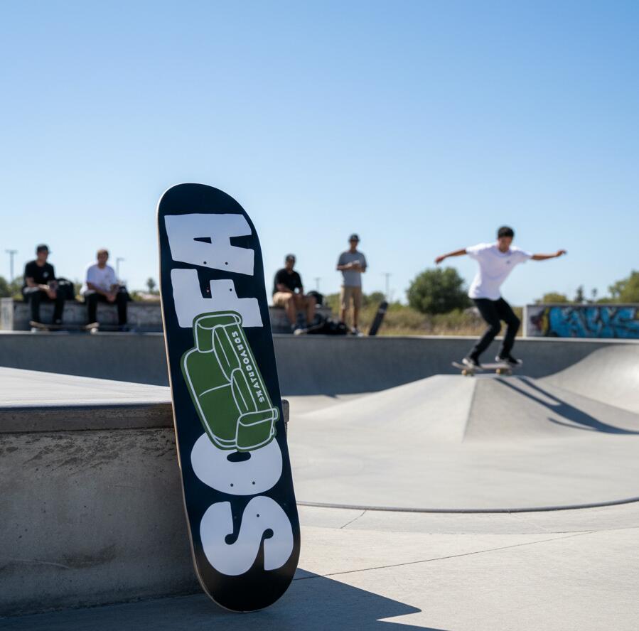 Deck Logo 8.125 - Verde - Sofa Skateboards 3/3