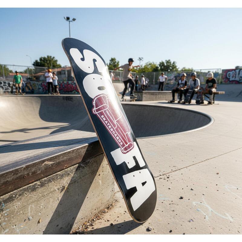 Deck Logo 8.0 - Roșu - Sofa Skateboards