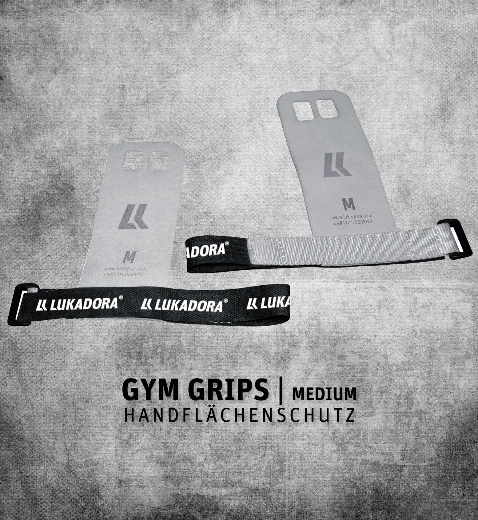 Protectie pentru palme (GYM GRIPS), masura M, gri, Lukadora 2/2