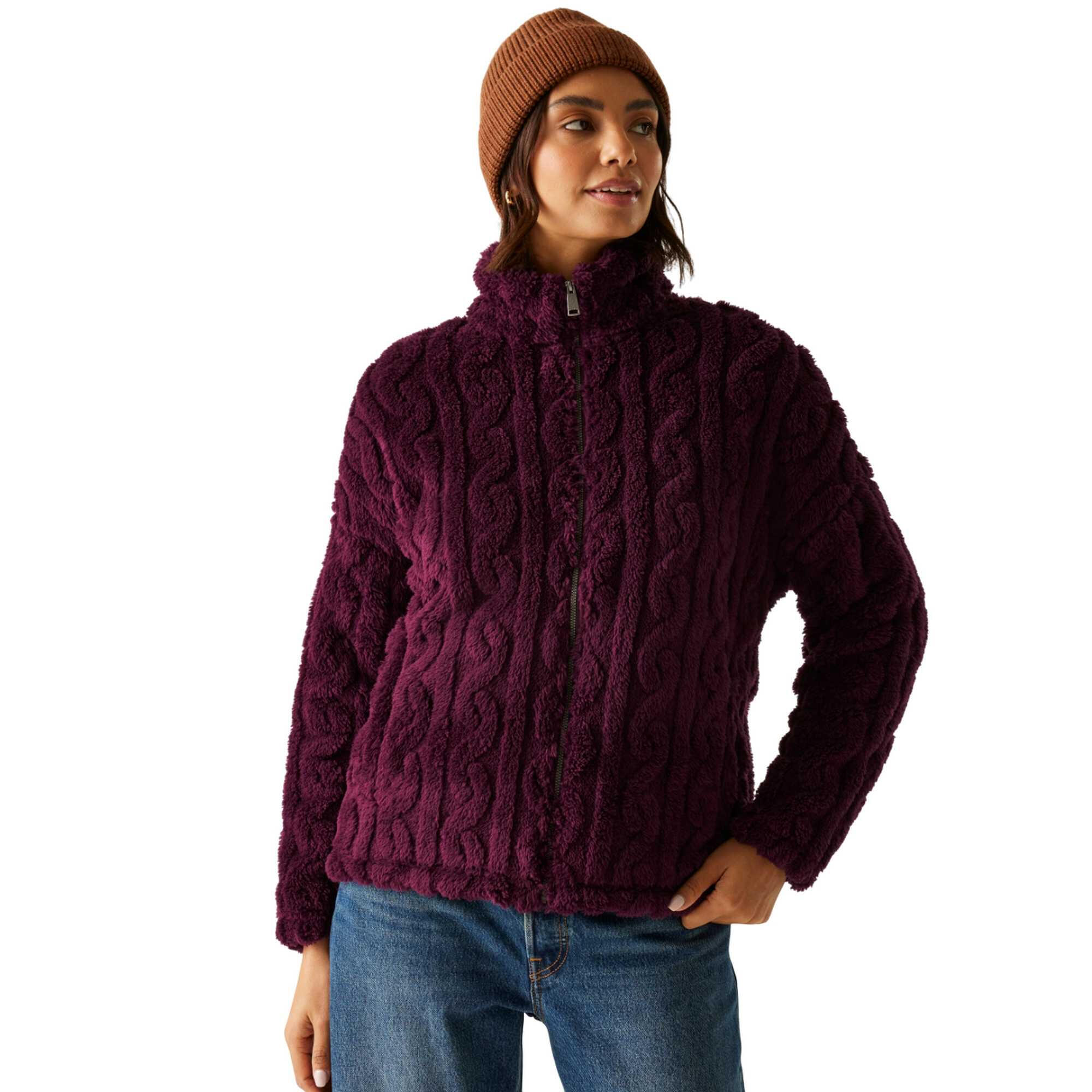 Womens/Ladies Alaiya Full Zip Fleece Jacket (Fig) 4/5