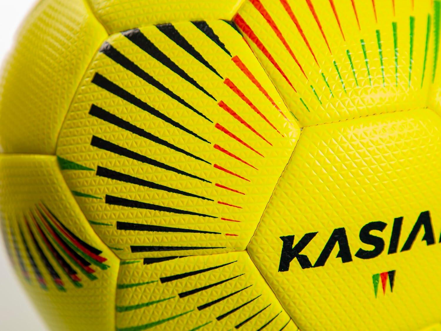 Balón Fútbol Sala KASIAN KS600 Amarillo Costuras Invisibles Talla 62 7/7