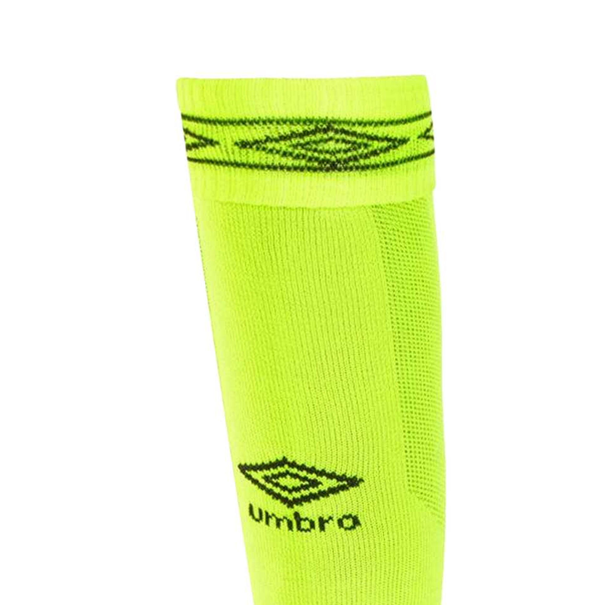 Chaussettes De Foot DIAMOND Enfant (Jaune Fluo / Carbone) 4/4