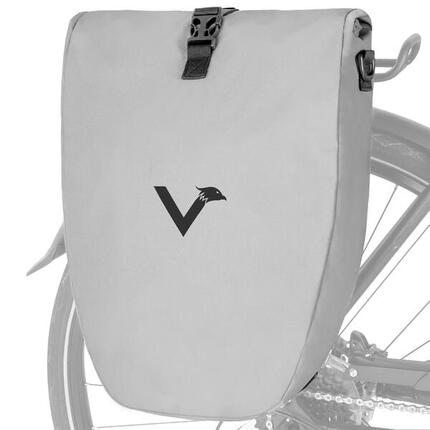 Fahrradtasche Wasserdichte Gepäckträgertasche reflektierend & sicher 20L - Basic