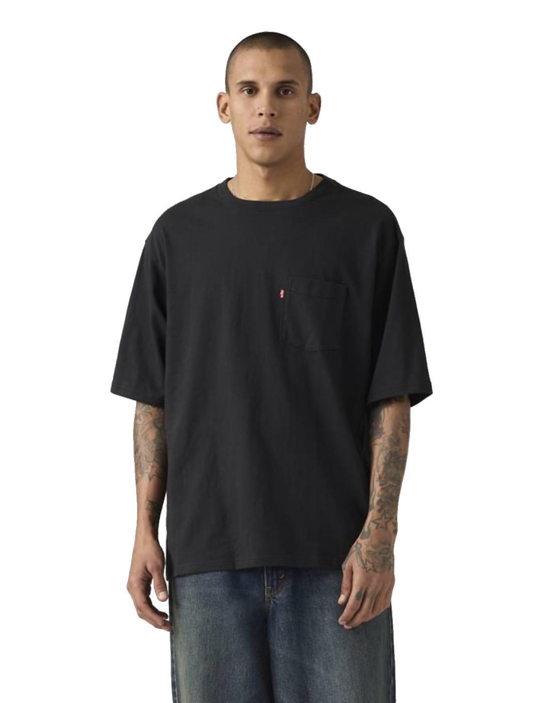 T-shirt pour homme Levis à manches courtes poche noire 2/5