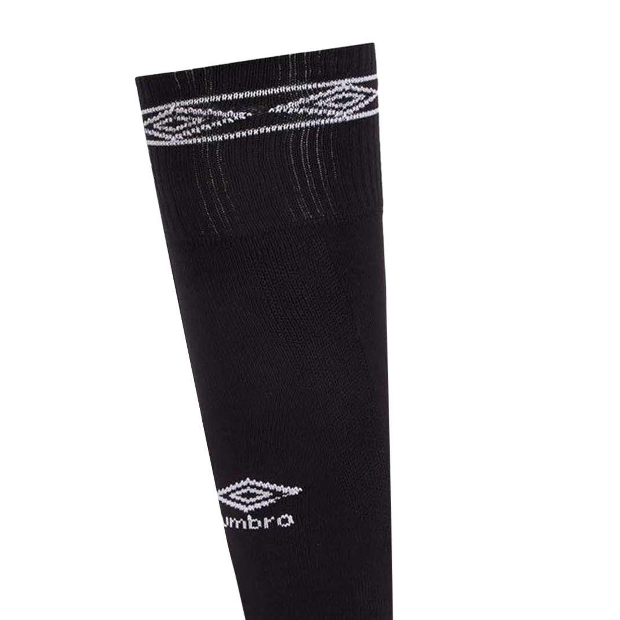 Childrens/Kids Diamond Football Socks (Black/White) 4/4
